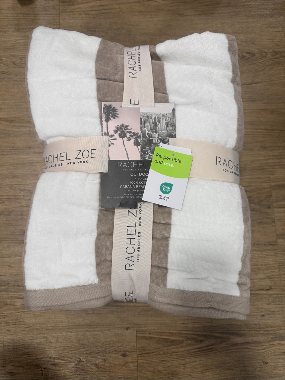 Rachel Zoe 4 Pack Cabana Beach Towel